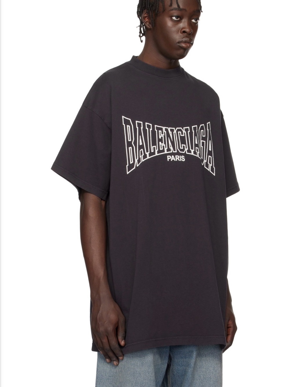 Balenciaga Black 'Balenciaga Boxing' Oversized Cotton T-shirt